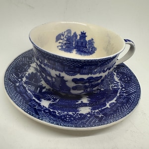 Blue Willow Cup and Saucer