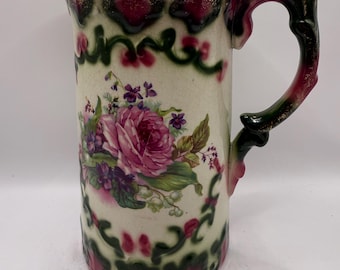 Handpainted Chocolate Pot Pitcher