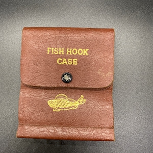 Fly Fish Hook Leather Case
