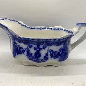 Flow Blue Gravy Boat **