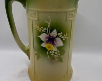 English Handpainted Pitcher