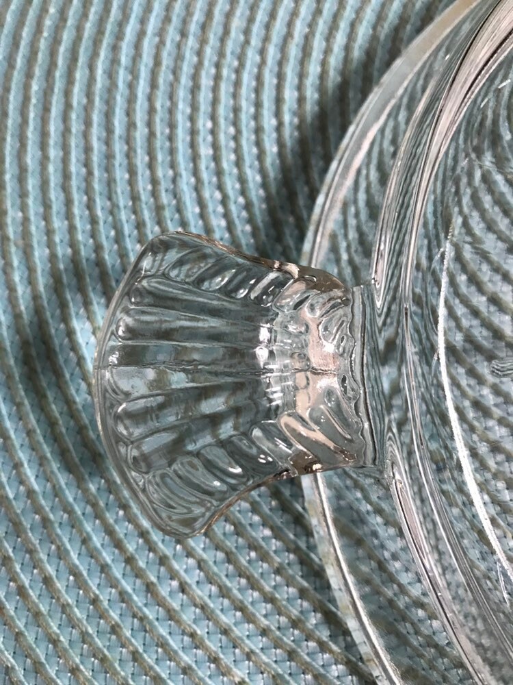 Vintage Fire King Clear Trivet Glass Stand Etsy España