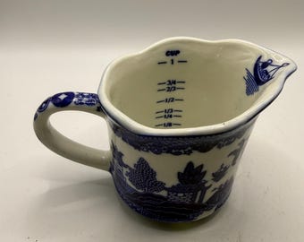 Blue Willow Measuring Cup