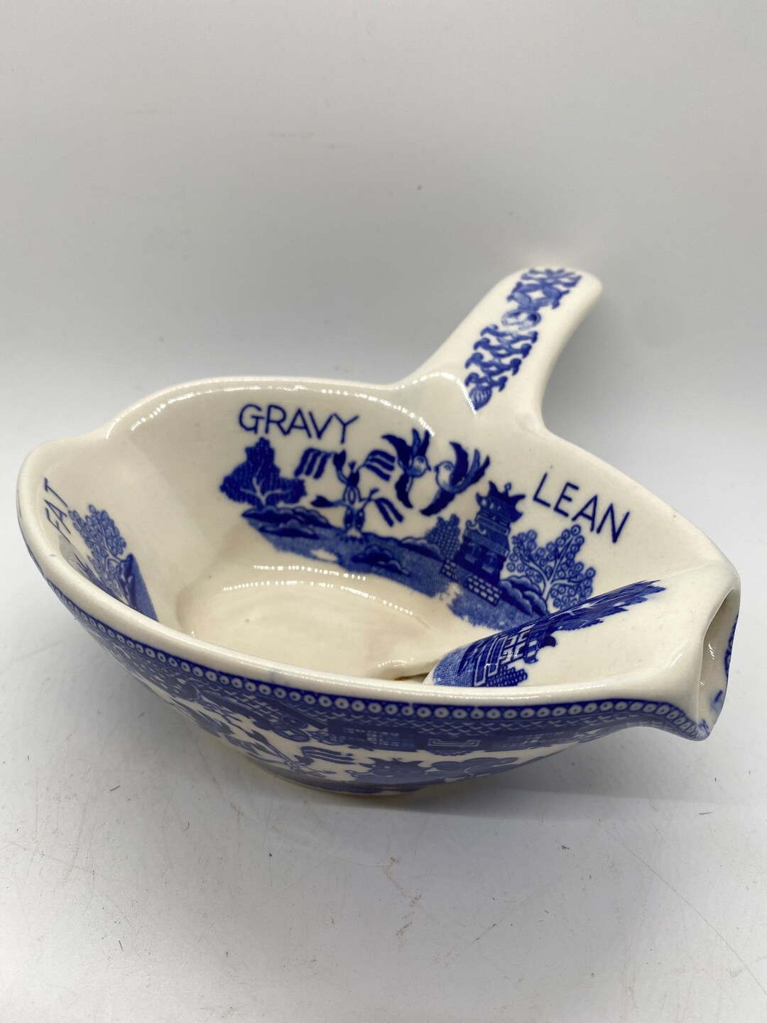 Blue Willow Gravy Boat Separator Etsy