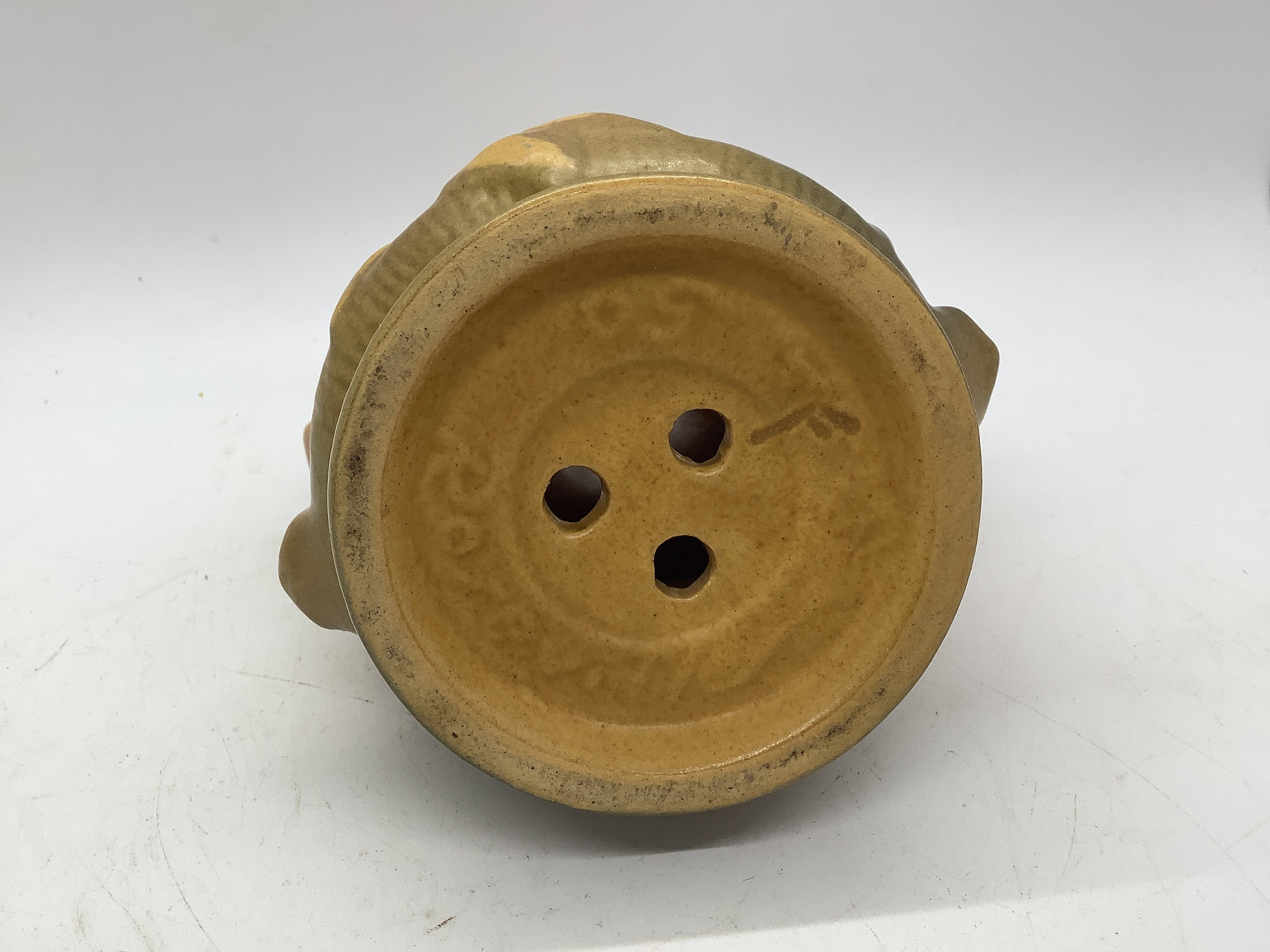 Roseville Pottery Clematis Pattern Flower Frog Etsy