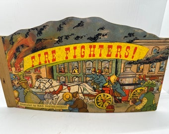 Firefighters! Childs Antique Book