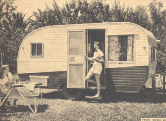 Vintage Teardrop Trailer Plans Etsy