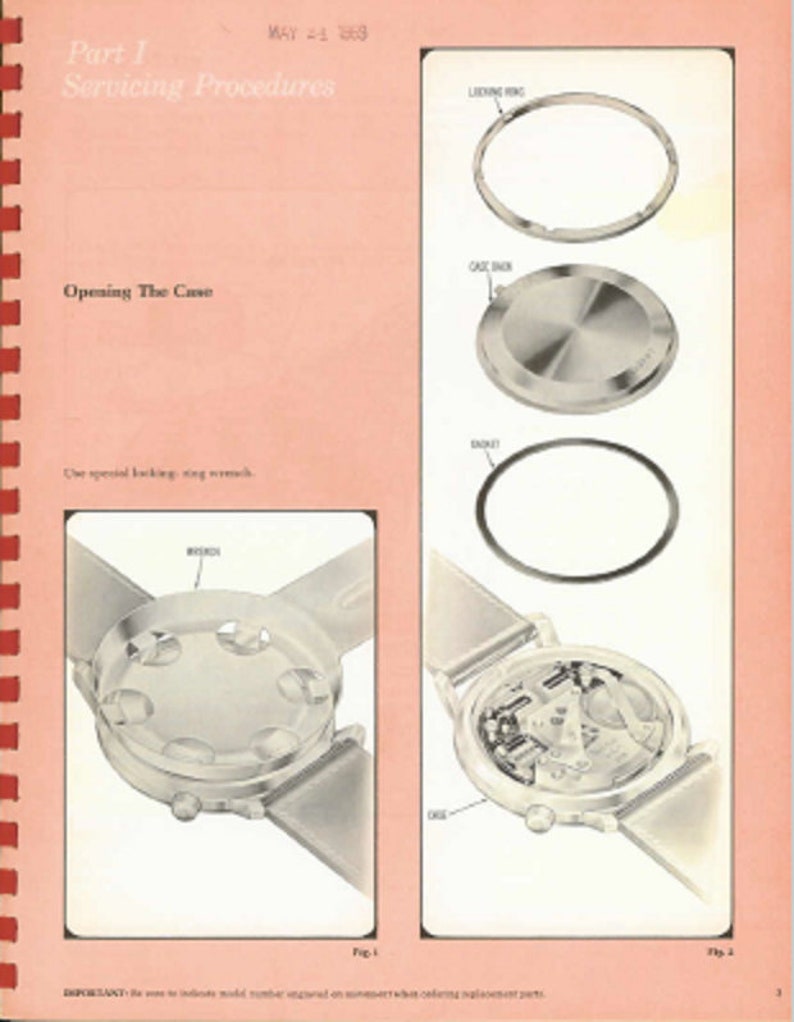 Accutron Watch Repair Manual Etsy