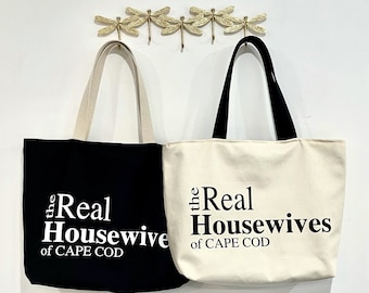 The real housewives of CapeCod bag, hand made , beach bags , totes