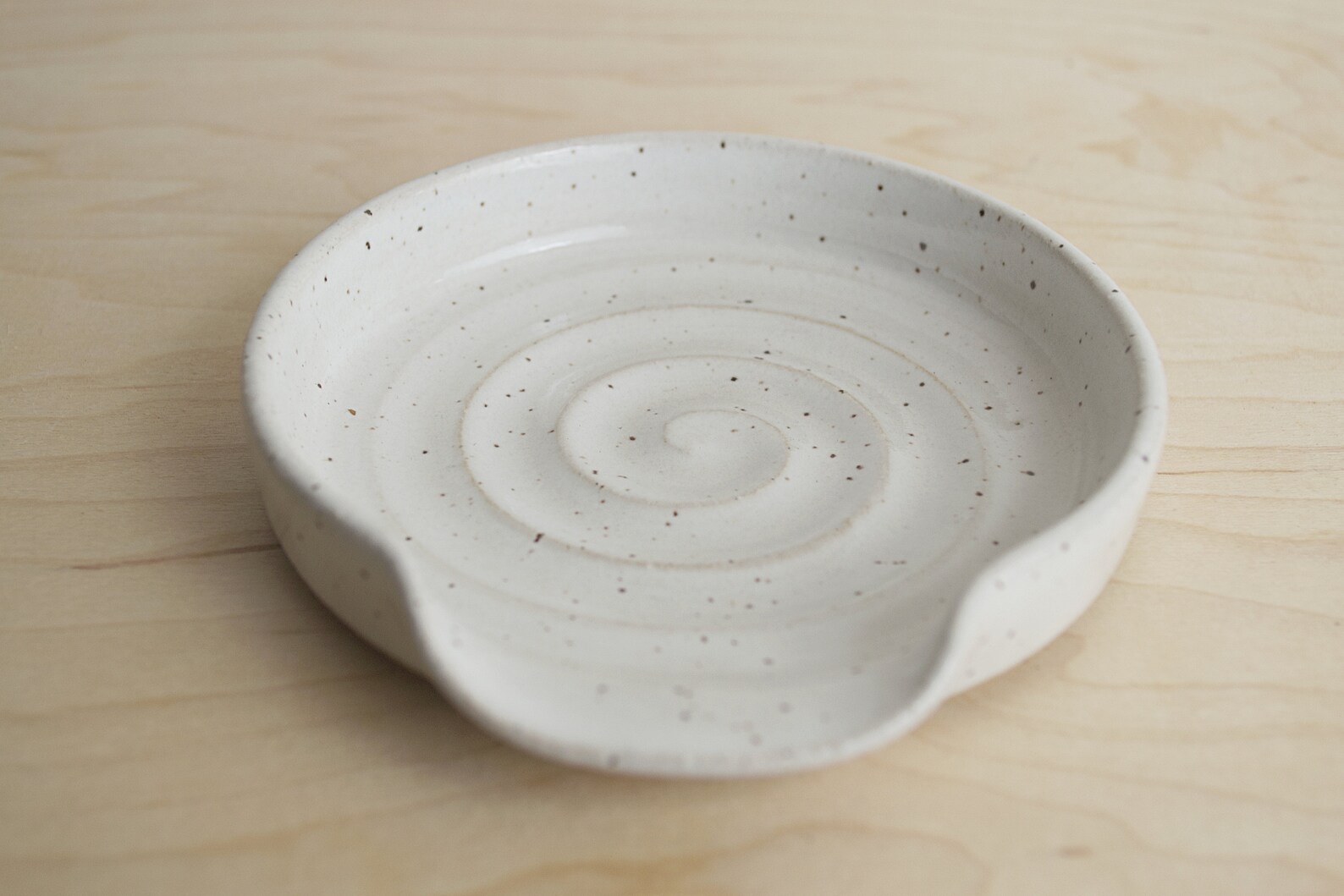 Spoon Rest Gift Packs Speckled White Swirl Spoon Rests Etsy