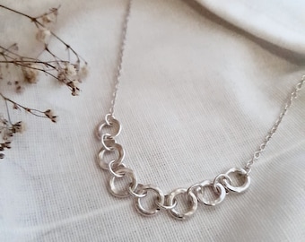 Silver Link Necklace, Handmade Silver Chain, Affinity Silver Necklace, Handmade Jewellery UK