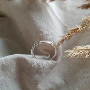 Silver Initial Mini Signet Ring, Personalised Silver Signet Ring, Silver Letter Ring, Recycled Silver Ring image 6