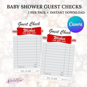 Juego de Baby Shower Retro de los 50 – Boletos de Deseos Imprimibles – Descarga Digital – Tienda de Refrescos Vintage