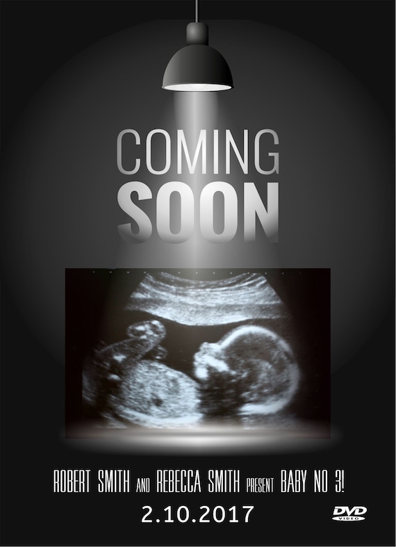 Movie Poster Baby Announcement Etsy