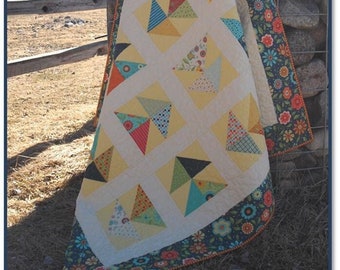 Flutter - simple charm pack quilt pattern - pdf download