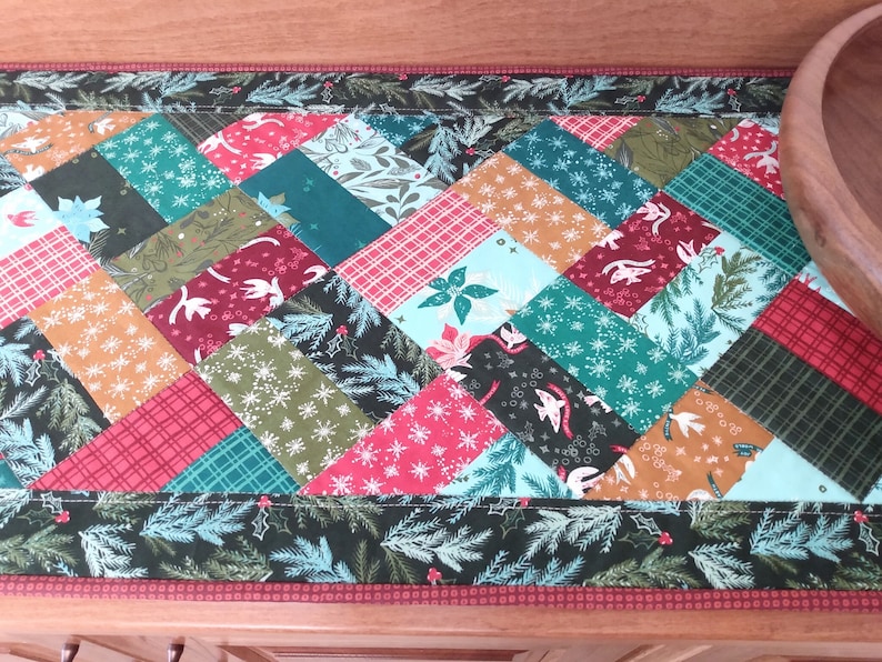 Instant Download Patchwork Table Runner Pattern for Charm Pack or Scraps -tillie Table Runner - Etsy