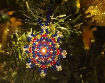 Random Pack of 4 Handmade Fine Glass Danish/Greenland Christmas Stars