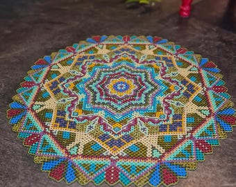 Beautiful  Handmade Glass Table Mat.