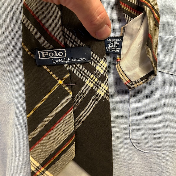 ralph lauren tartan tie