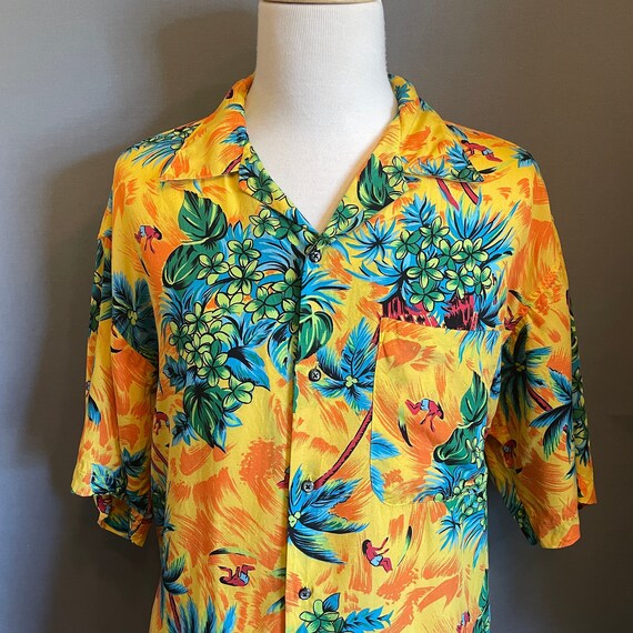 90s old GAP ALOHA shirt 100% Rayon