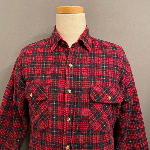 Chemise Marine Homme Old Navy – Flanelle Tartan Rouge – Taille M – Occasion