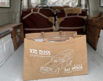 Burlap bag for cake