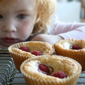 Almond Cakes with Coconut and Raspberries 6 pcs image 1