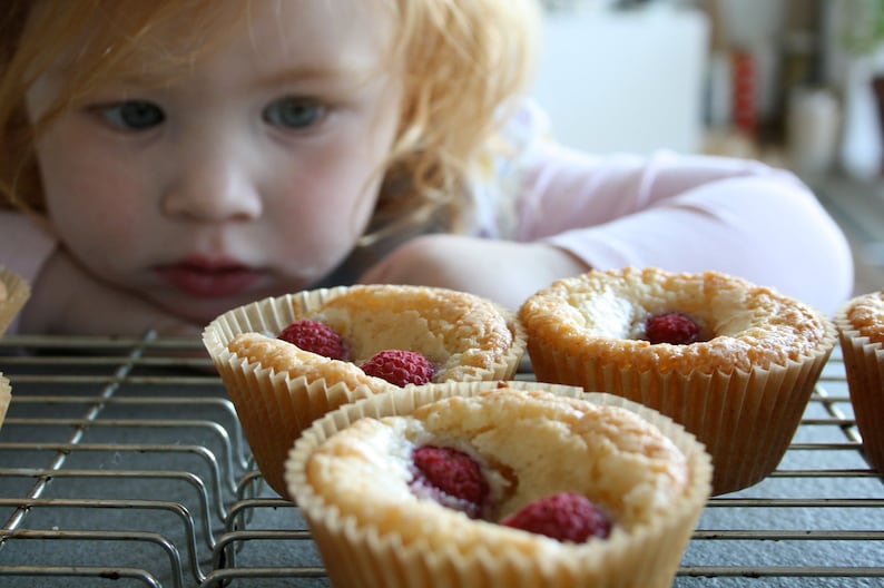 Almond Cakes with Coconut and Raspberries 6 pcs image 1