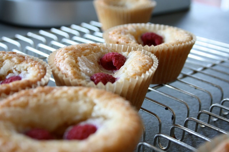 Almond Cakes with Coconut and Raspberries 6 pcs image 2