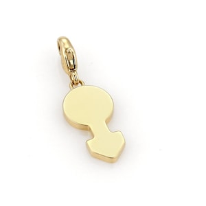 18672 - Cartier Male Symbol 18k Yellow Gold Charm Pendant