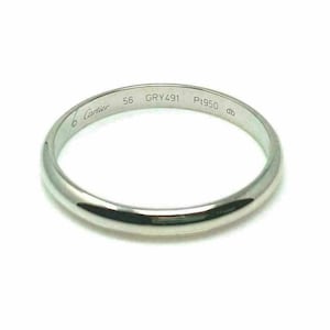 22707 - Cartier 1895 Platinum 2.5mm Wide Dome Wedding Band Ring Size 7.5 w/Cert