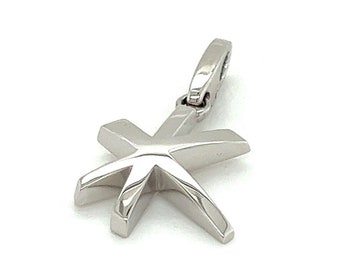 26087 - Cartier 18k White Gold Star Charm Pendant