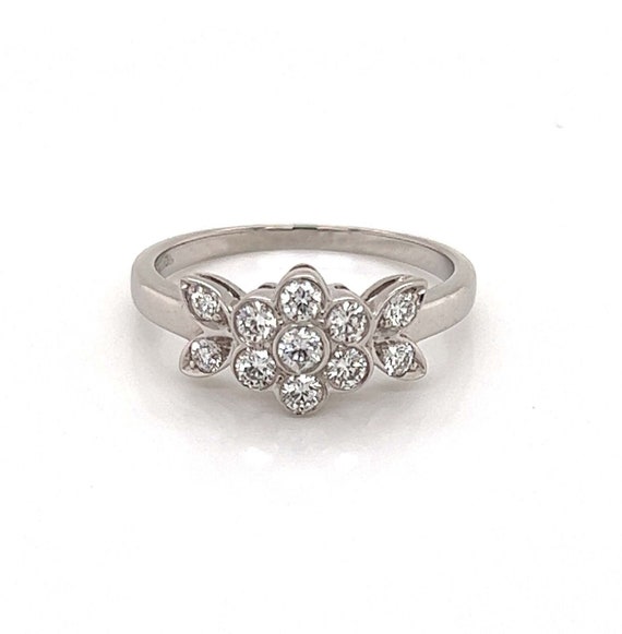 Tiffany diamond flower ring deals