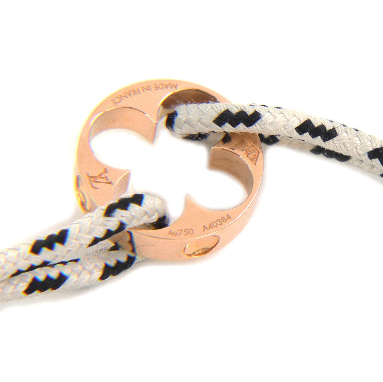 26097 - Louis Vuitton France Empreinte 18k Pink Gold Charm Black