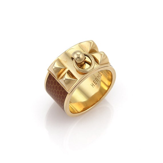 Hermes store enamel ring
