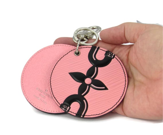 Louis Vuitton Mirror 2 Round Disc Pink & Black Floral Bag 