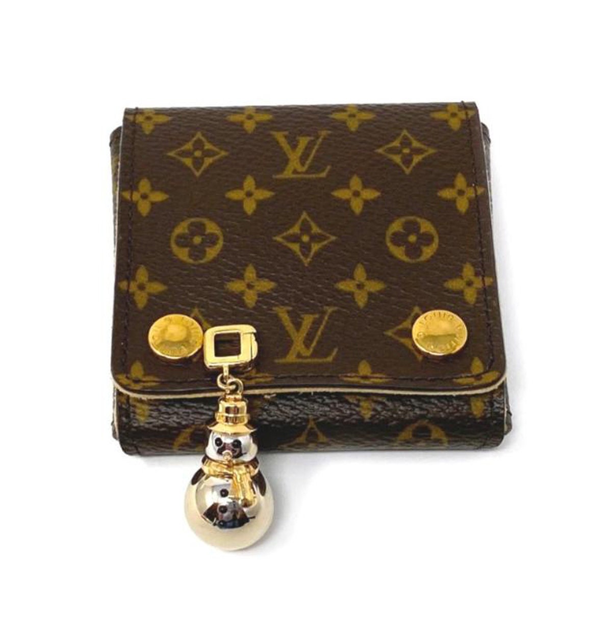21705 - Louis Vuitton Snowman Onyx 18k Two Tone Gold Charm 21705 - Louis Vuitton Snowman Onyx 18k Two Tone Gold Charm