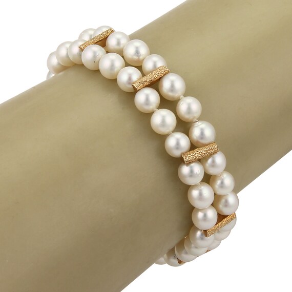 2 Strand Tan and Turquoise in Brass Bracelet – Artisan Baubles