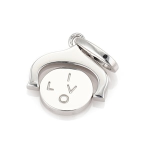 22242 - Cartier I Love You Spinner 18k White Gold Charm w/Certificate