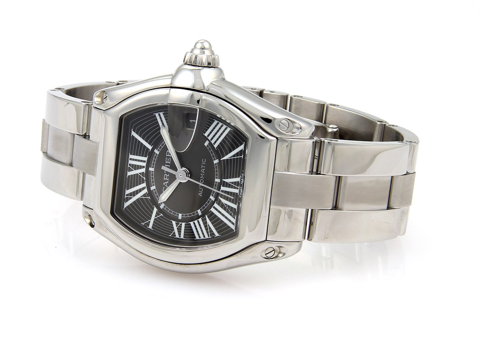 15464 - Cartier Roadster Automatic Stainless Steel Men's Wrist