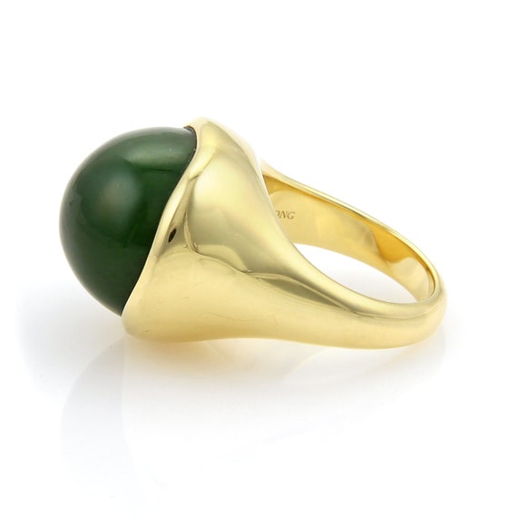 26833 - Tiffany & Co. Peretti Cabochon Green Jade… - image 5