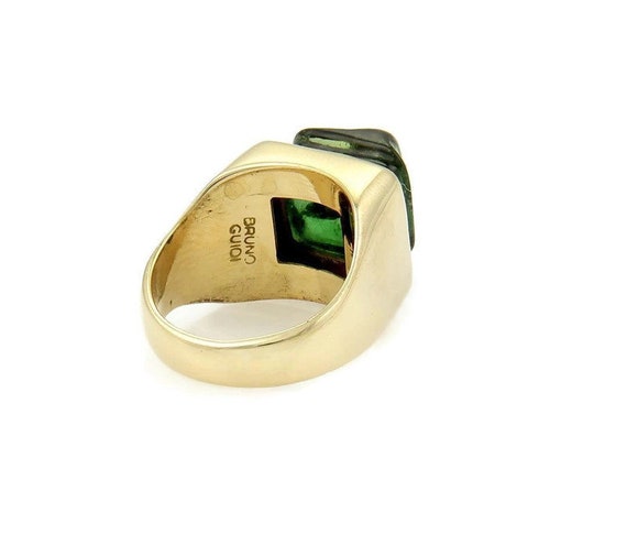 15336 - Bruno Guidi Brazil 18k Yellow Gold & Gree… - image 4