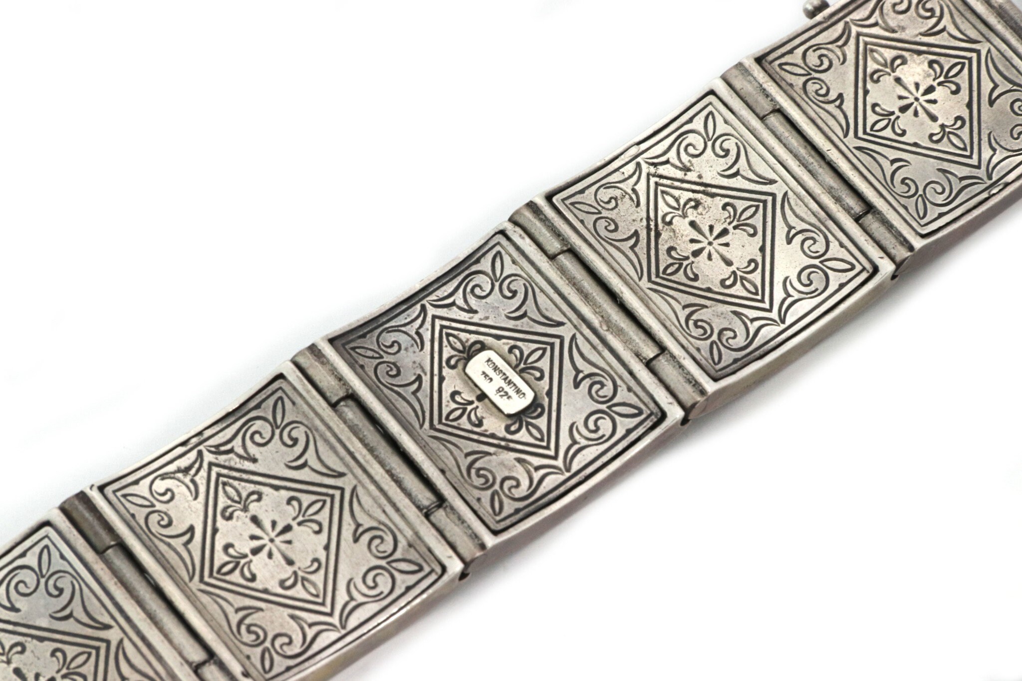 24689 - Konstantino Tourmaline 18k Gold Sterling Hefty Wide
