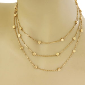 28142 - Cartier Love 18k Yellow Gold Stations Chain Necklace 45.5" w/Cert