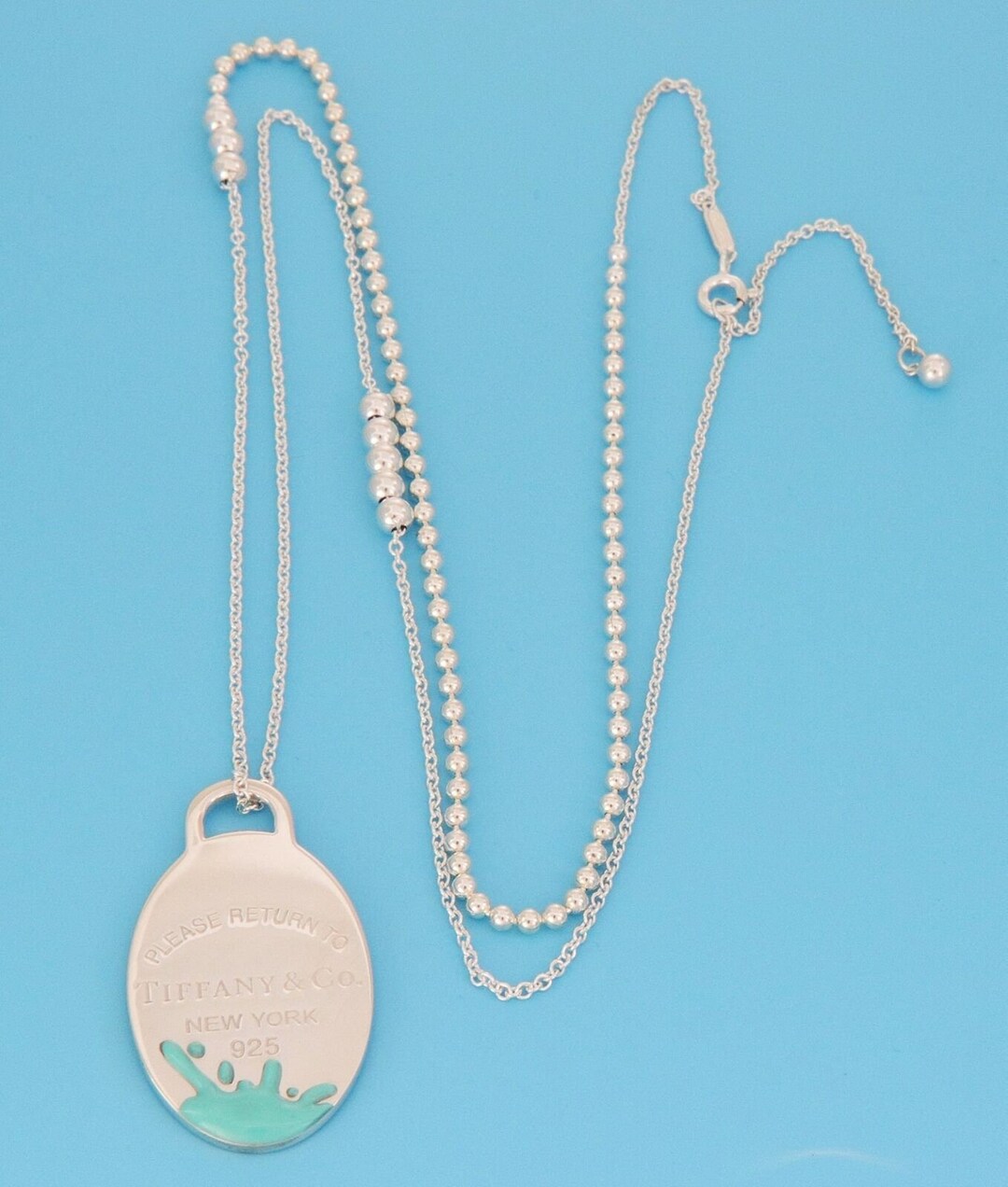 Tiffany & Co. リターントゥ　スプラッシュ　オーバル 26319 - Tiffany & Co. Return to Splash Enamel Sterling Oval