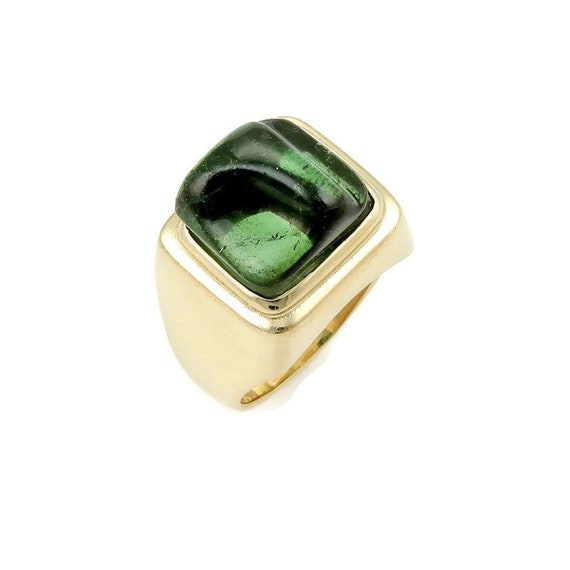 15336 - Bruno Guidi Brazil 18k Yellow Gold & Gree… - image 1