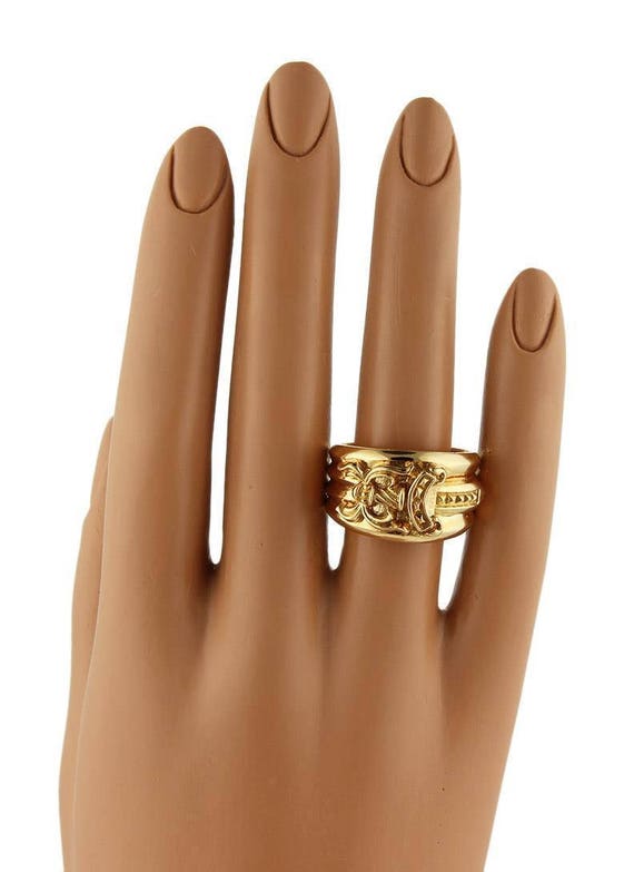 Chrome Hearts 22k Gold Dagger Ring 1992 9 Rare Etsy