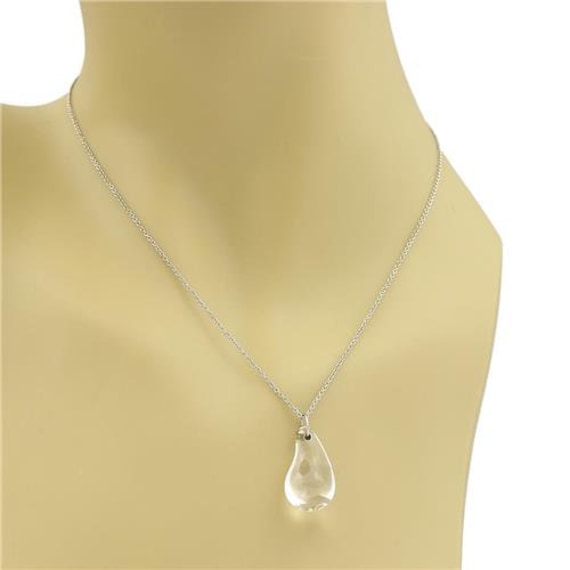 22032 - Tiffany & Co. Peretti Rock Crystal Teardrop Pendant