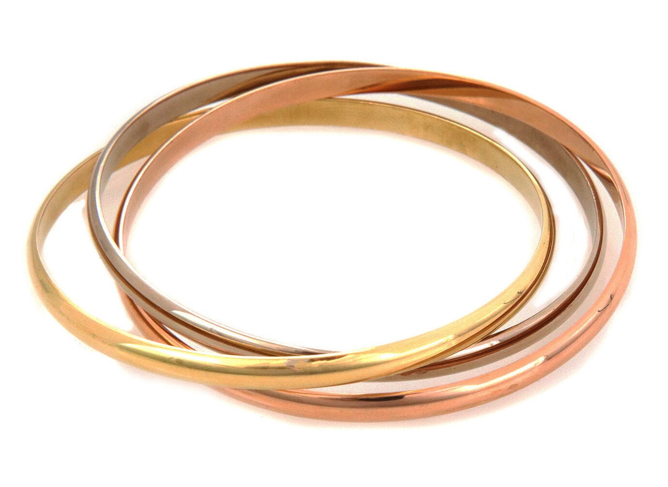 27772 - Cartier Classic Trinity 18k Yellow Rose & White Gold