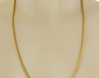 Double Dragon Head Clasp Long Dragon Scale 24K Gold Link Chain Necklace